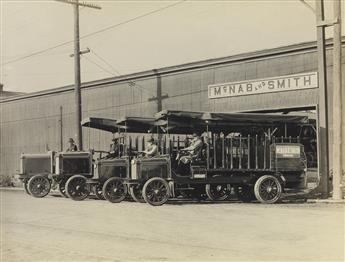 (TRANSPORTATION--BUSES AND TRUCKS) Approx. 105 photos depicting a variety of transportation methods, from tourist buses to trucks.